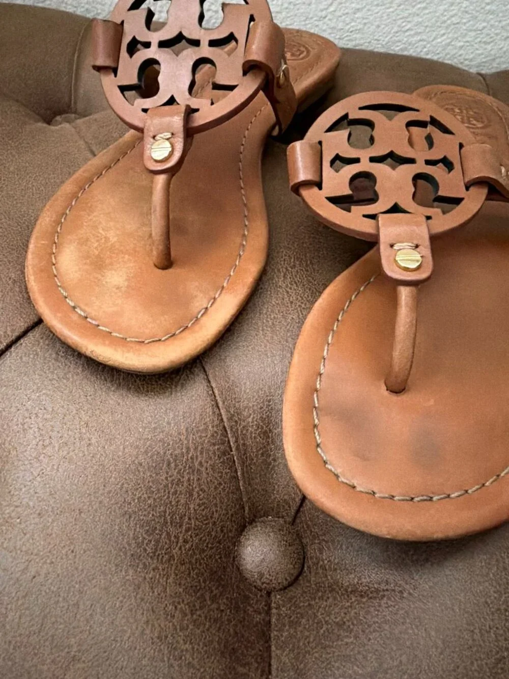Tory Burch | Miller Sandal in Vintage Vachetta Leather
